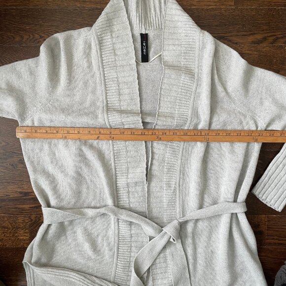 Cozy Marc Cain Long Belted Cardigan Sweater Wool/Cashmere Blend-Size 8 - Picture 8 of 10
